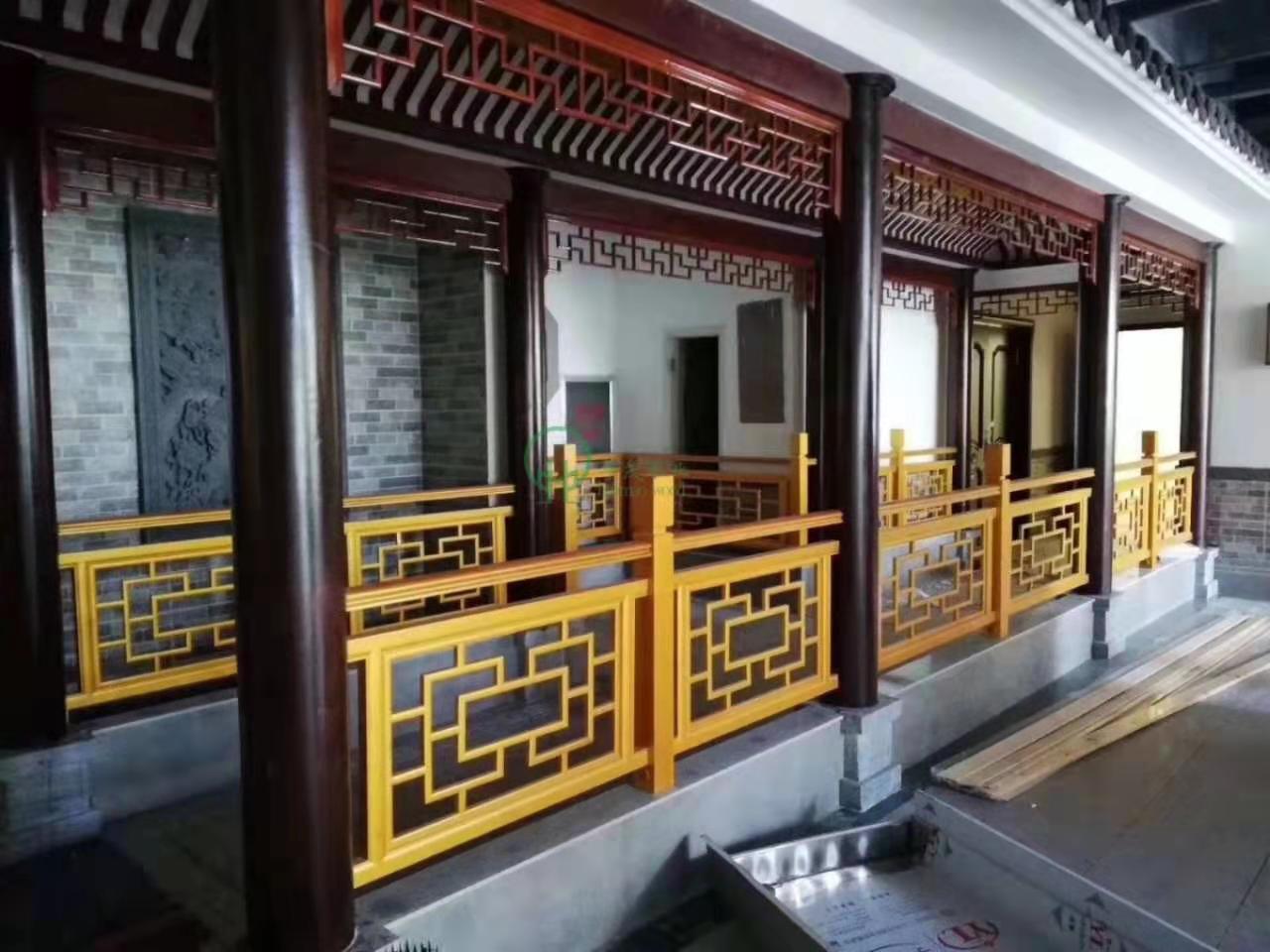 瀏陽(yáng)長(zhǎng)沙防腐木圍欄扶手安裝案例